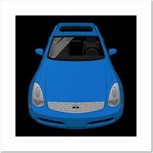 G35 Coupe 3rd gen 2003-2007 - Blue Posters and Art